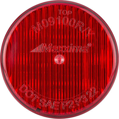 Luz marcador redonda roja 2"