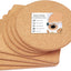 Salvamanteles corcho grueso 8pulg resistente calor