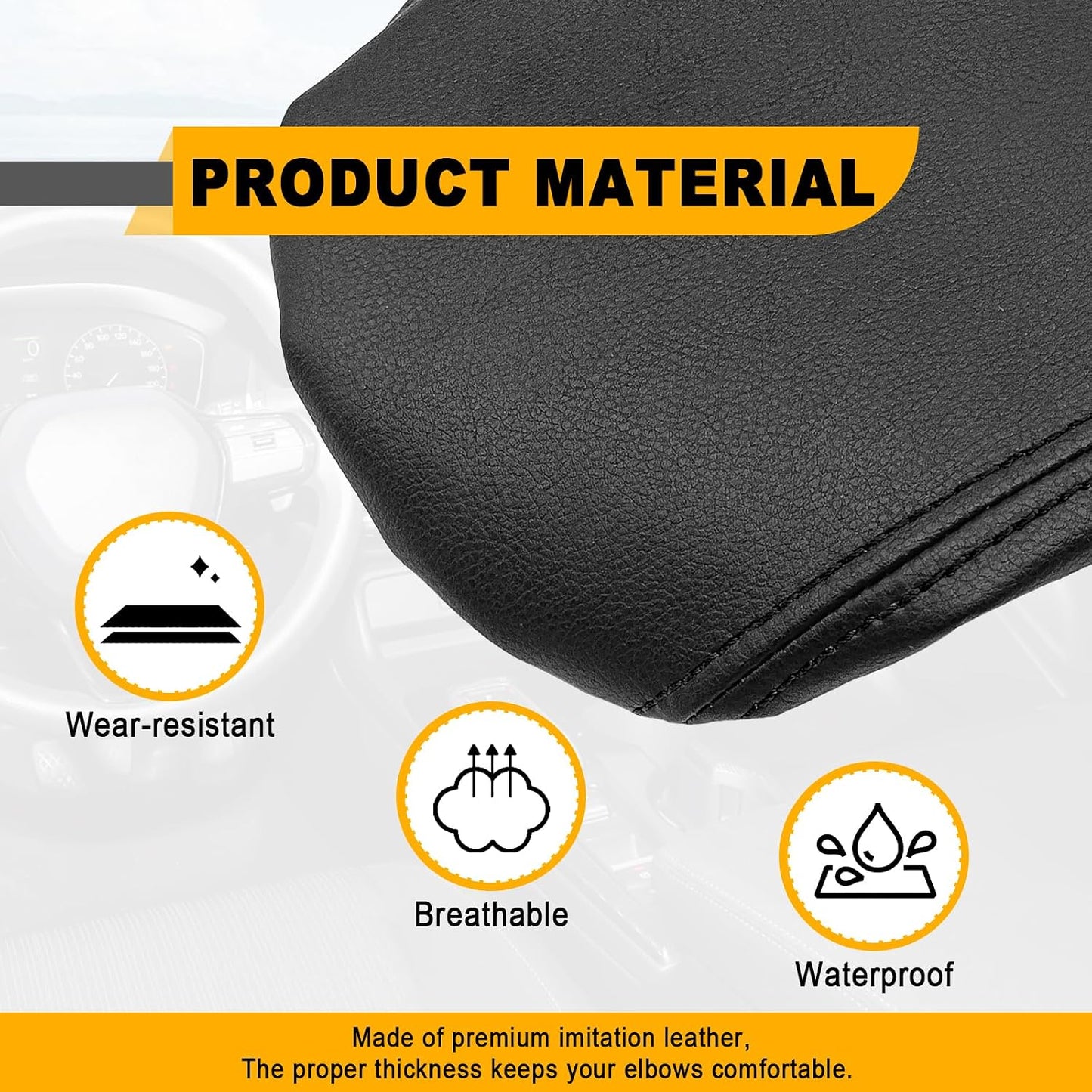 Caja almacenamiento reposabrazos auto comp Civic CVT negro