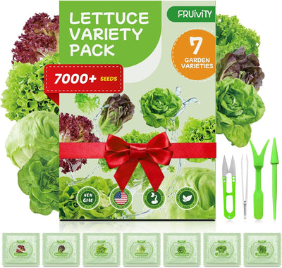 7 Pzas Semillas Lechuga Orgánica 7 Variedades Hidroponía