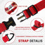 6 Organizadores Cables 17pulg Garaje con Clips Triangulares