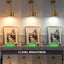 2 Lámparas Pared Inalámbricas 9 Colores Dorado