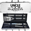 Kit accesorios parrilla acero inox grueso para tío
