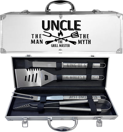 Kit accesorios parrilla acero inox grueso para tío