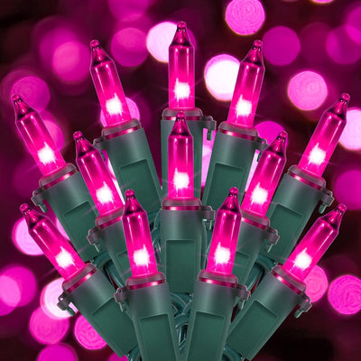 Luces Halloween moradas 50 incandescentes 13ft paquete 2