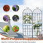 Enrejado jardín 71x20pulg set 2 metal para plantas