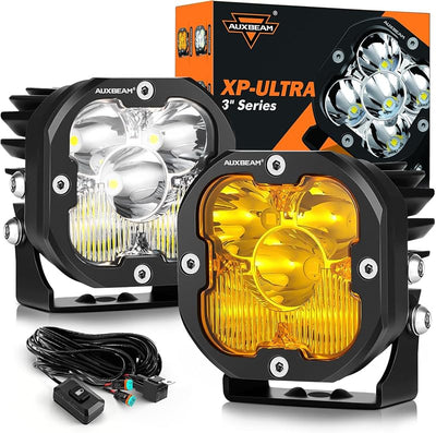 Vainas LED 3" XP-Ultra faros antiniebla cubo 80W