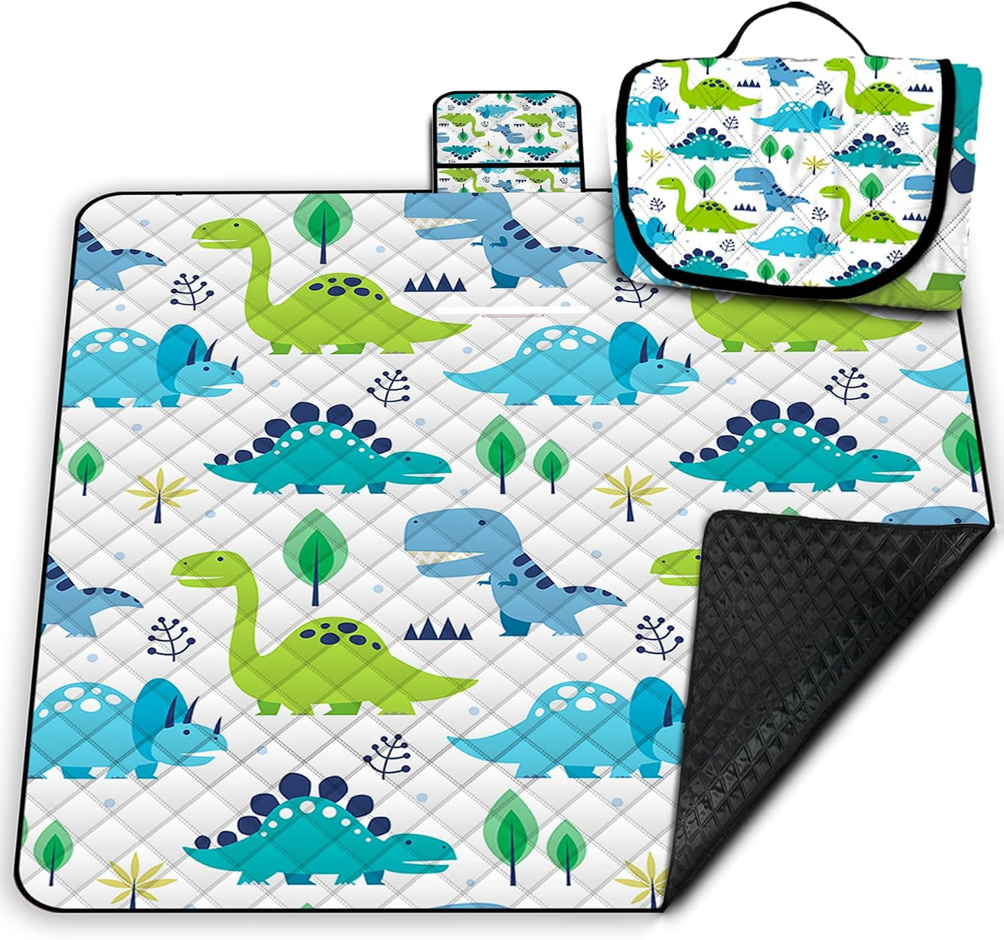 Manta picnic impermeable 80x80pulg plegable para 6-8 adultos