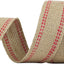 Cinta yute rojo 2pulg costuras tapicería silla 10yardas