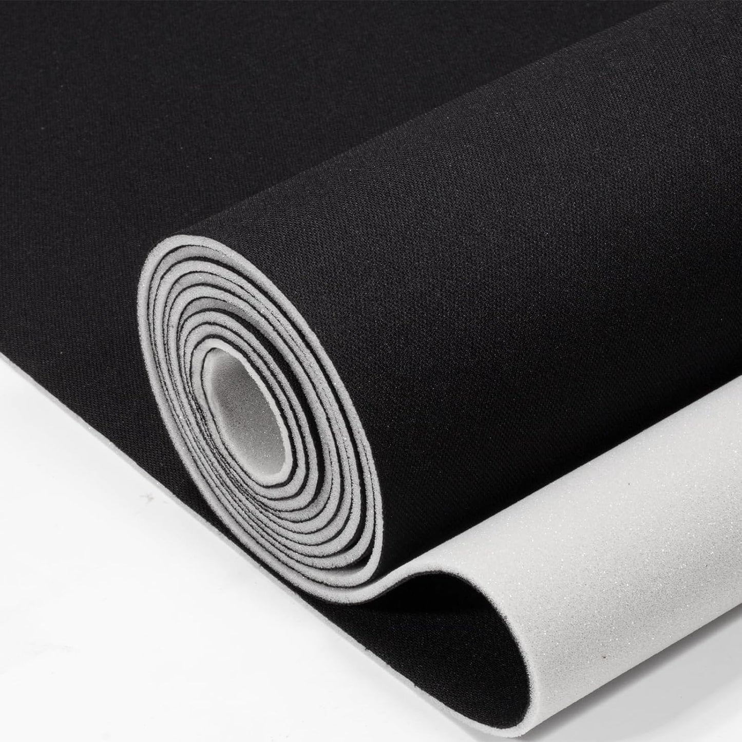 Tela techo auto 38x60pulg malla espuma respaldo negro