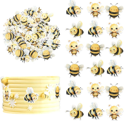 60 Pzas Decoraciones Cupcakes Abejorro con Palillos Oh Babee