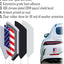 Adhesivo Chrome Police USA Bandera Azul Delgada