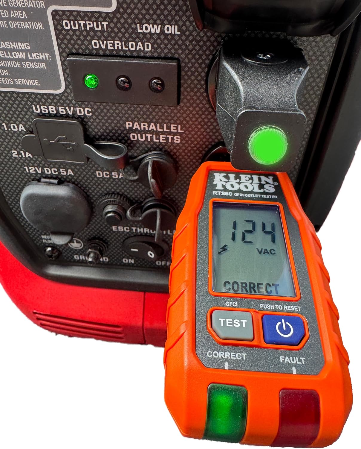 Generador NEMA 5-15P 120V para RV con proteccion