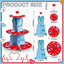 Soporte 3 niveles para cupcakes y pasteles graduación enfermera