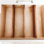 Set 2 divisores bambú cajón cocina marrón