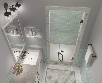 Puerta ducha color bronce Kinkade XL