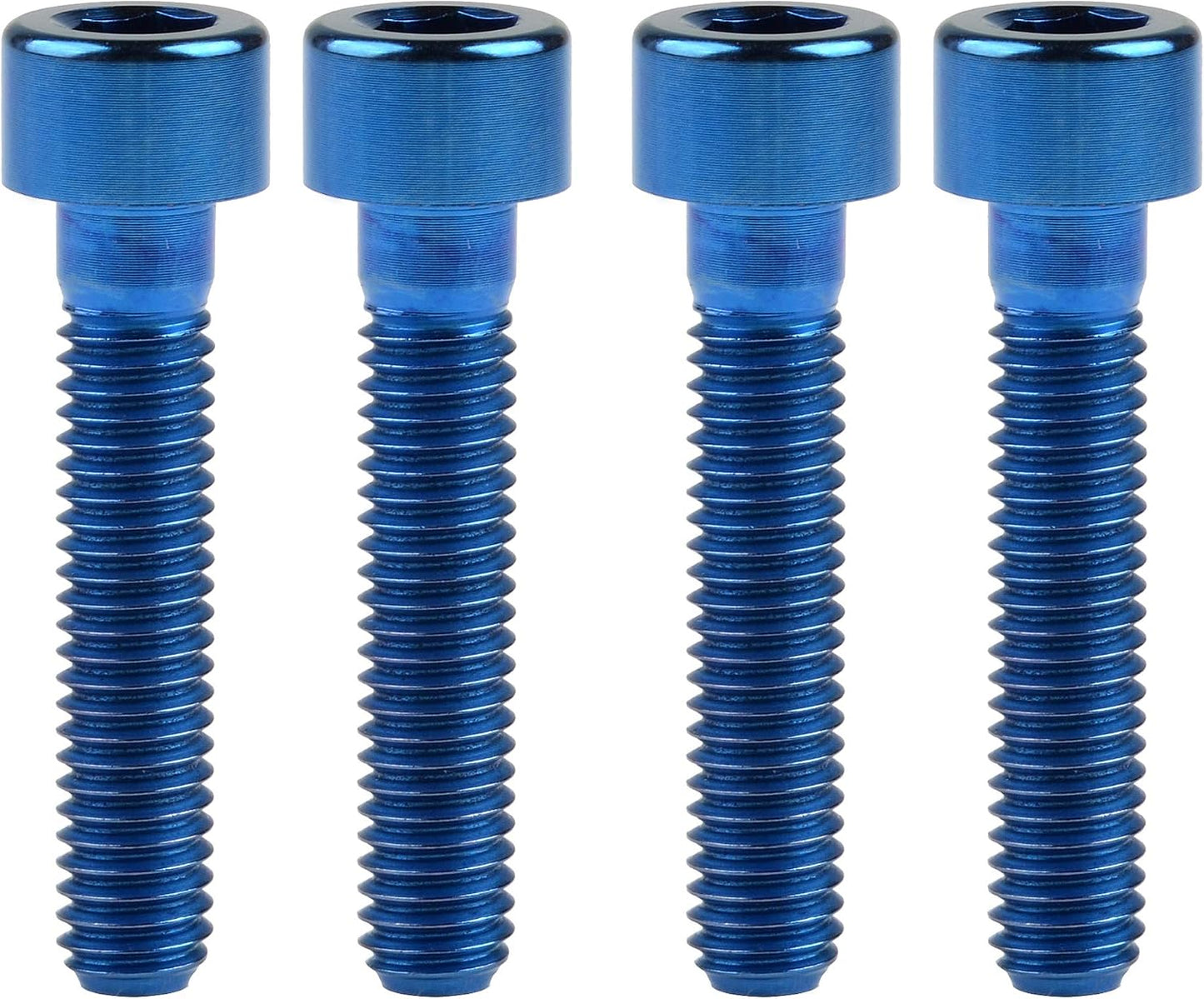 Tornillos Allen hex M6x30mm azul pack 4