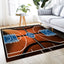 Alfombra 5x6ft antiderrap para dormitorio y sala