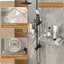 Organiz. ducha 2 Pzas estante flotante transparente