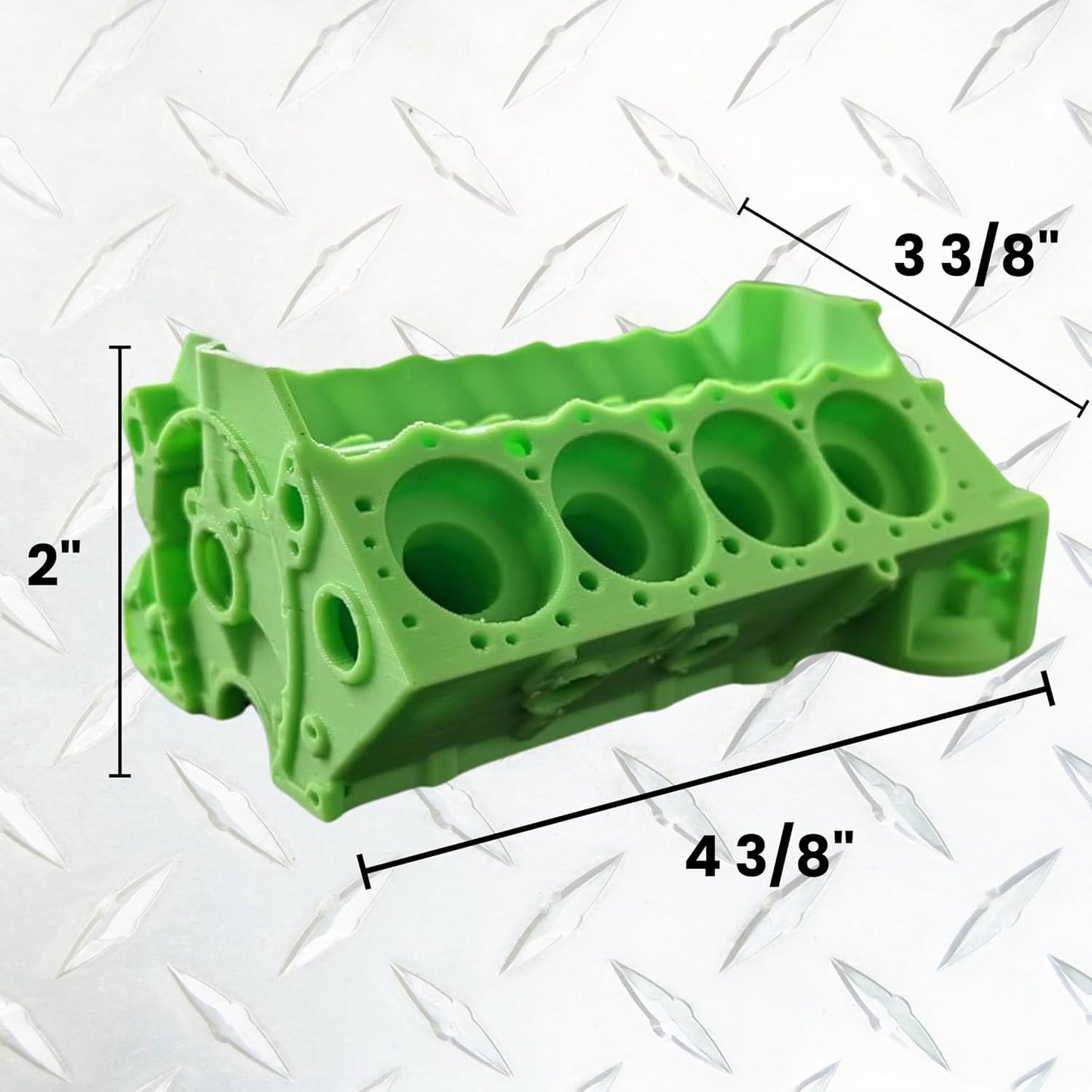 Soporte Bujía V8 3D Impreso para Automóvil Color Verde