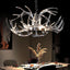 Candelabro techo cornamenta acrílica luz colgante 9 luces