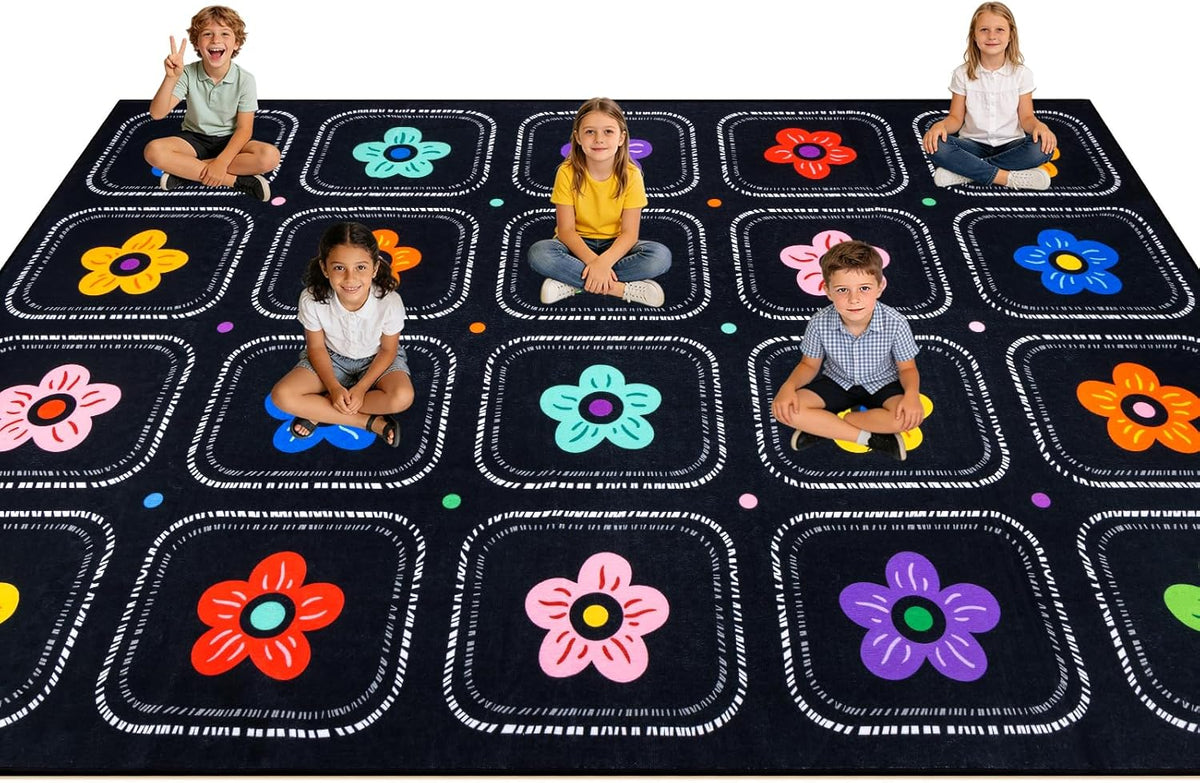 Tapete aula niños 6x9ft 20 asientos antiderrap