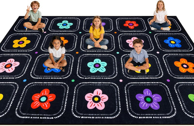 Tapete aula niños 6x9ft 20 asientos antiderrap