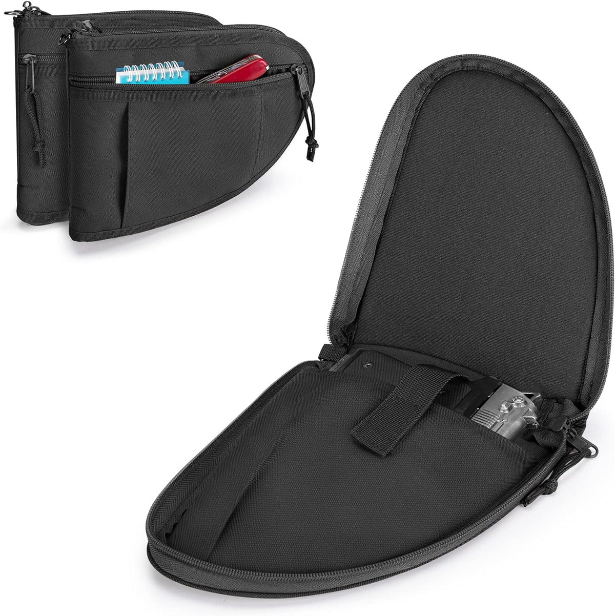 Fundas acolchadas con cremallera para armas terciopelo grueso