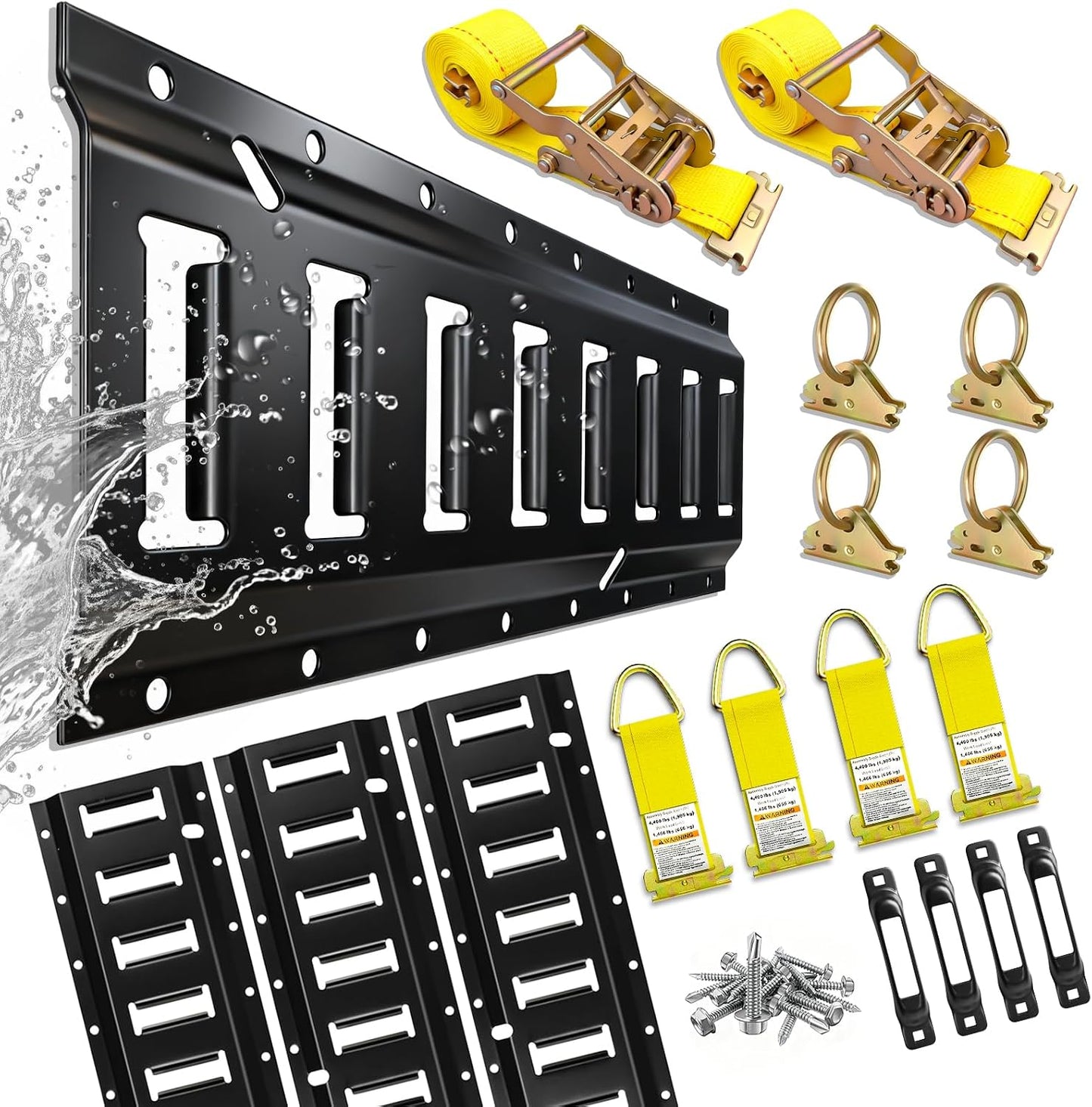 Kit riel amarre 42 pzas para remolques carga/cerrados