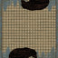Alfombra para Área 2'3"x3'3" Azul para Sala y Entrada