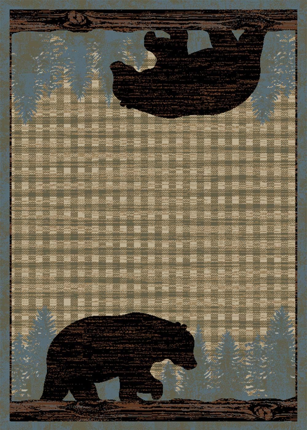 Alfombra para Área 2'3"x3'3" Azul para Sala y Entrada