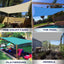 Toldo rectangular 12x12ft para patio bloquea UV marrón