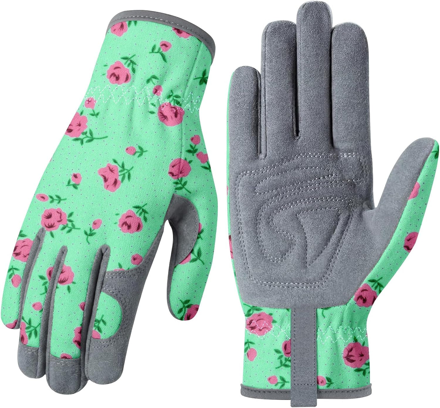 Guantes jardinería mujer cuero respirable antideslizante