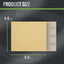 Papel lija 40 grano 4.5x5.5pulg 25 pzas para lijadora palma