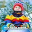 Polaina cuello niños forro polar 2 pack nieve esquí