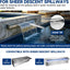 Herramienta limpieza derrames cascada acero inox 9"