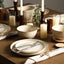 Set 12 Pzas Vajilla Gres Beige para 4 Apto Lavavajillas