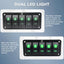 Panel interruptor 5 vías 12-24V CC impermeable precableado