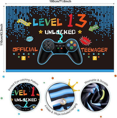 Decoración cumpleaños videojuegos para niños y adolescentes