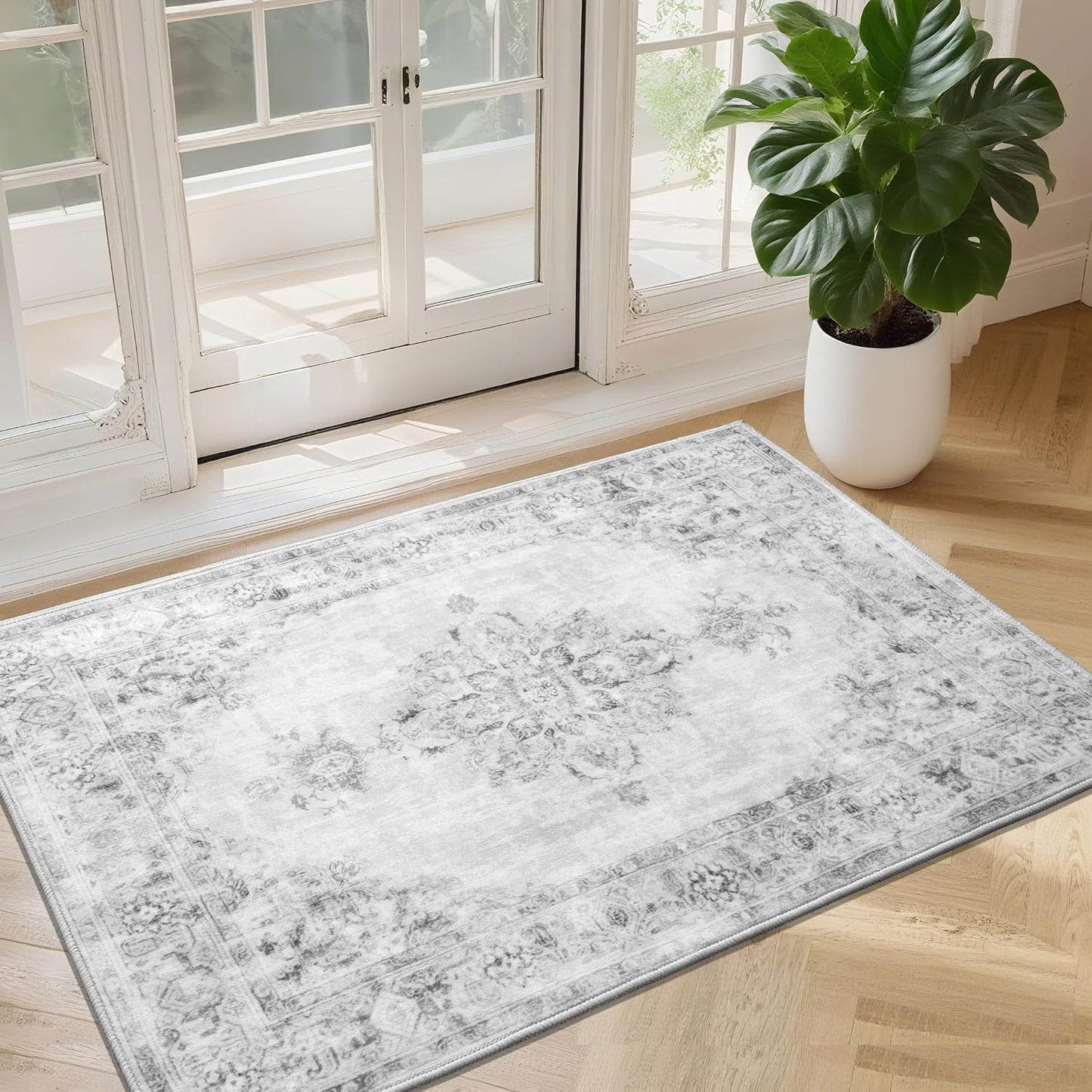 Alfombra lavable antideslizante para entrada y sala de estar