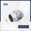Tubo escape acero inox doble trenza 2.25" x 4"