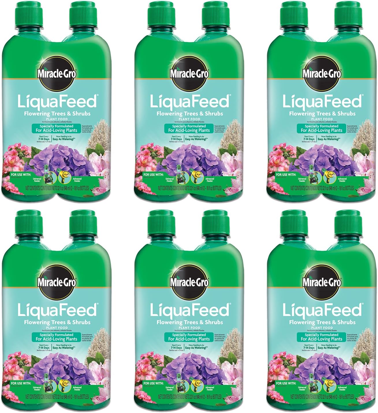 Pack 6 recargas LiquaFeed para árboles y arbustos