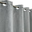 Cortina ducha extra larga 72x96pulg tela gris resistente agua