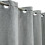 Cortina ducha gris estilo lino 72x72pulg resistente repelente agua