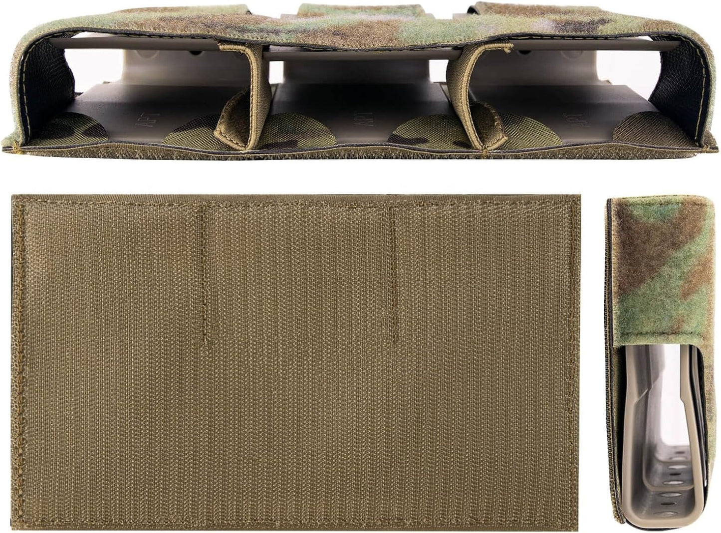 Bolsa triple canguro con bolsillo cargador 5.56pulg