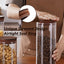 2 Pzas Frascos Vidrio Café 50oz Con Tapa Madera