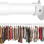 Barra metal armario ajustable 17-87" incluye soportes