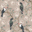 Papel tapiz vintage floral rosa polvoriento 17.7x354"