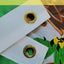 Bandera México 2x3ft bordada poliéster 210d ojales latón