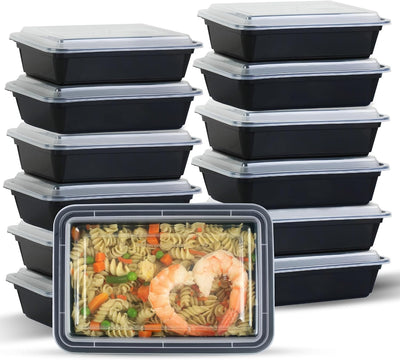 Pack 50 Recipientes Alimentos Tapas Herméticos Microondas